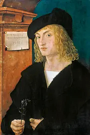 Painting by Hans Burgkmair d.Ä., Bildnis des Hans Schellenberger, between 1505 and 1507